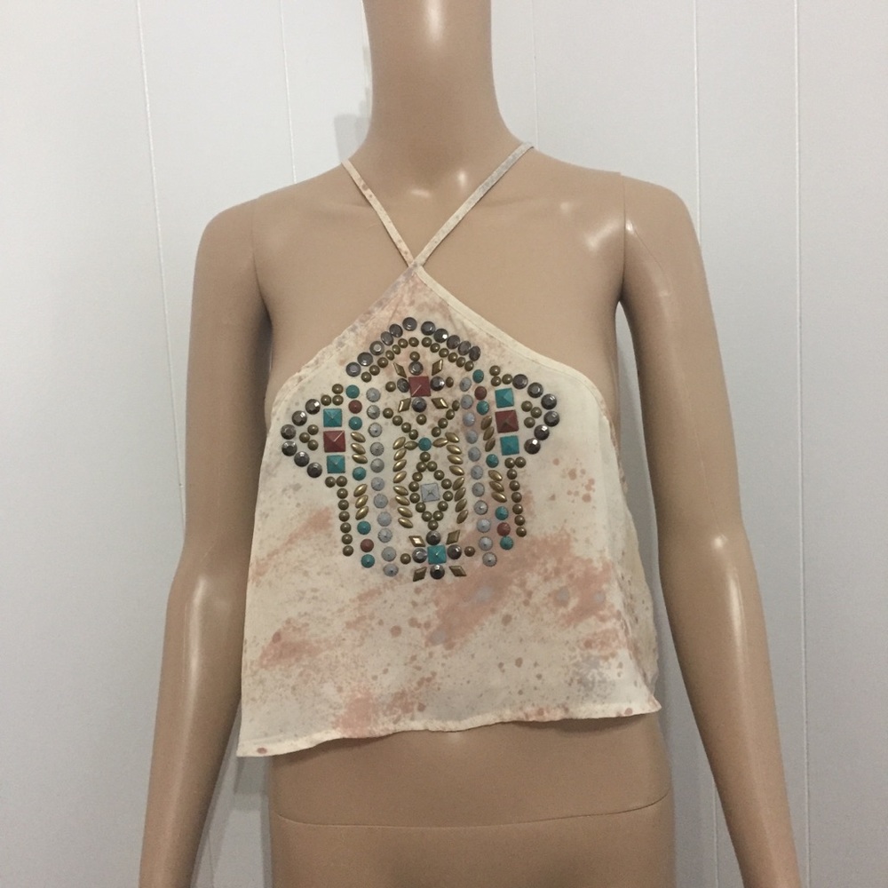 Ecote Small Jeweled Halter Top